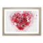 Red Rose Heart in Abstract - Picture Frame Painting Print-55598079-55598080