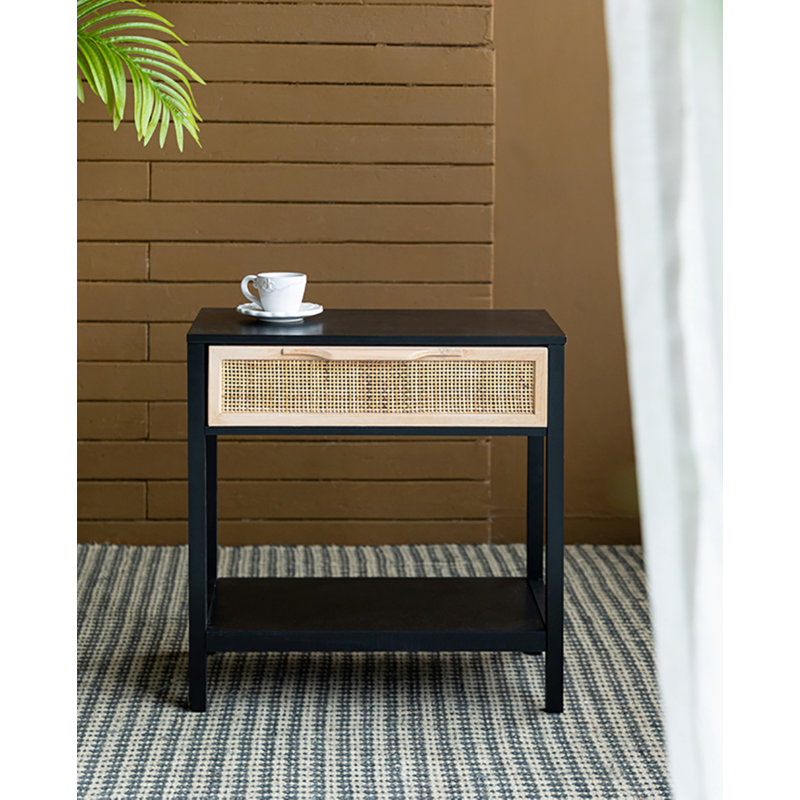 Gregg Solid Wood Accent Chest, Black