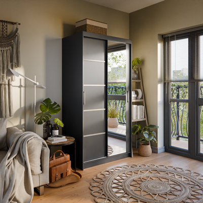 Logun 2 Door Manufactured Wood Wardrobe