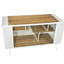 Maison pour chat en verre trempé, blanc - Construit avec du bois de sapin robuste et une structure en fer pour les espaces de vie