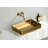 Badeloft 23.62" x 15.75" Stainless Steel Vessel Bathroom Sink ES-WB-600-BG in Brushed Gold-98801823