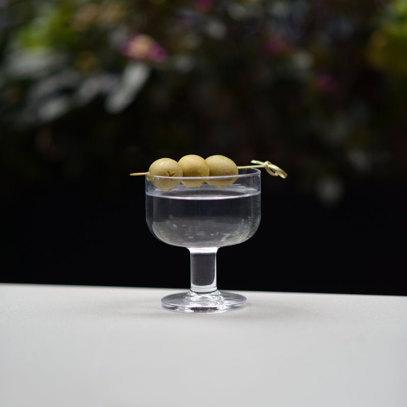 Clear Tempered Glass Dessert Cups with Feet, Set of 6