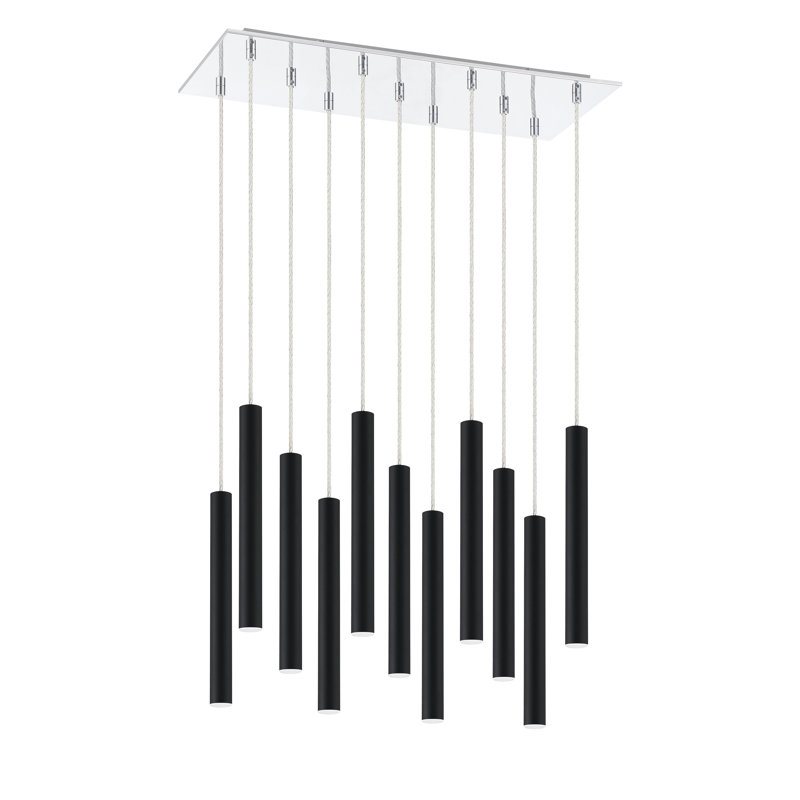 Bowning 11 - Light LED Cluster Pendant, Matt Black