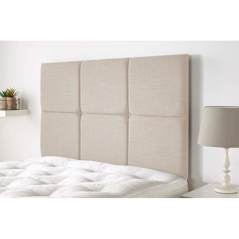 Upholstered Headboard, Double (4'6"), Cream