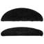 Carpet Stair Treads Black 56x17x3 cm