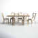 Regan 6 - Person Extendable Trestle Dining Set