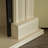 Beige Solid Wood Electric Fireplace