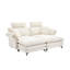 Canapé modulaire en velours côtelé avec 2 appuis-tête et - 4 canapé confortable pour le salon (chambre confortable de 85,8 po beige, appartement