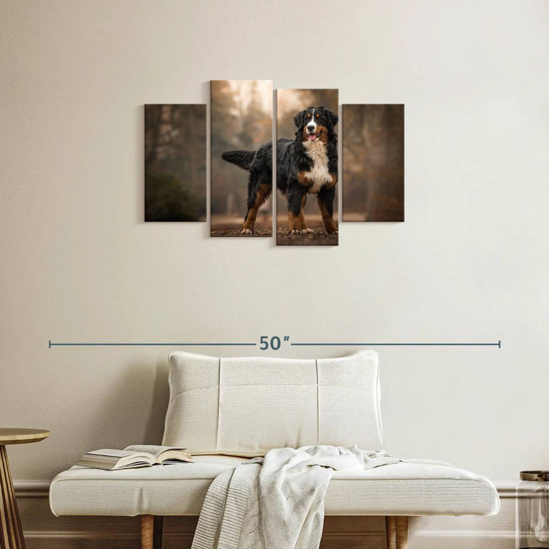 Bernese Mountain Dog, 22" H x 36" W