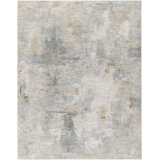 Propes Abstract Gray Area Rug