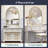 Arch Vintage Decorative Wall Mirror with Beaded Frame-21493266