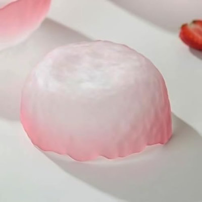 Bol en verre pour service de fruits à salade, bol décoratif, rose plat 7,6 po