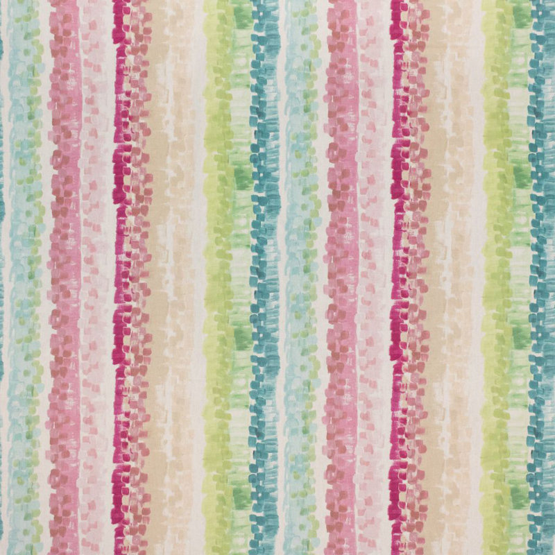 Tissu 100% coton rayé Brushstroke, Opale