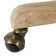 Vail 38.5'' H Farmhouse Tilting Task Chair with Solid Wood Base and Button-tufted