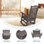 Chaise Adirondack berçante en plastique Anick-1357277762