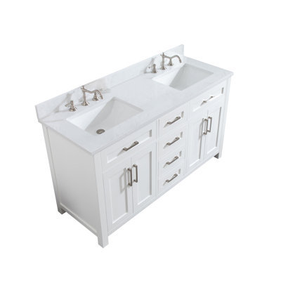 Ensemble de meuble-lavabo double 60 po