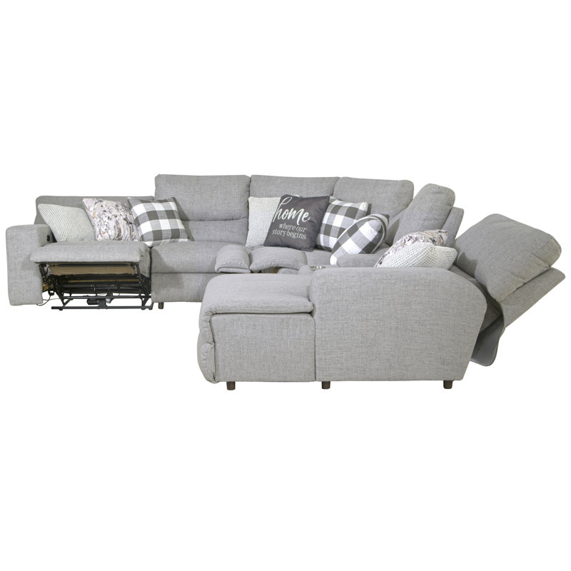 Canapé modulaire inclinable de 143 po Balvina, Orienté à gauche (vu de face)