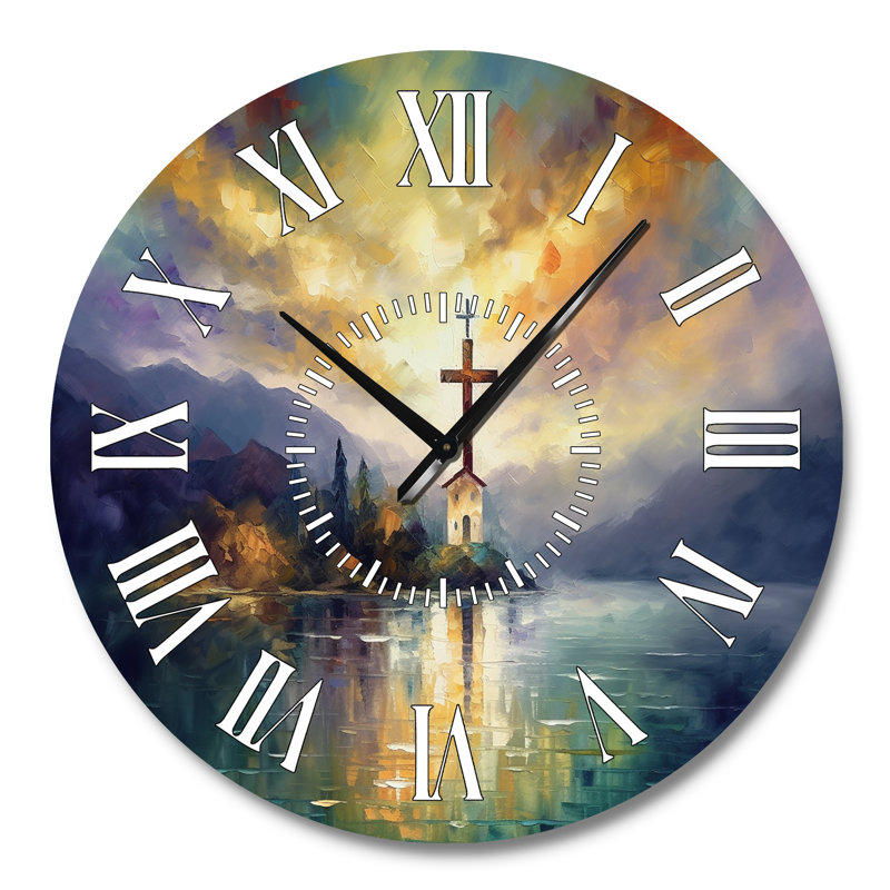 Horloge murale à croix blanche, Grand