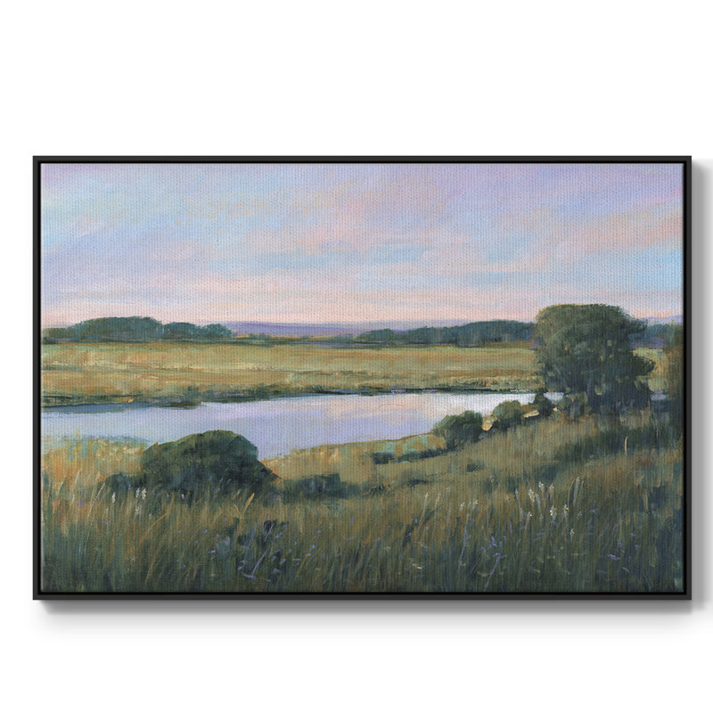 «Spring Marsh II», reproduction sur toile flottante, H 17 po x l 25 po x P 2 po, Noir