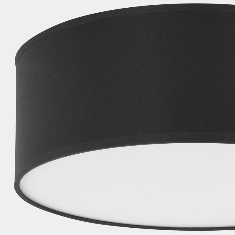 Shroyer Flush Mount, Black, 13cm H x 45cm W x 45cm D