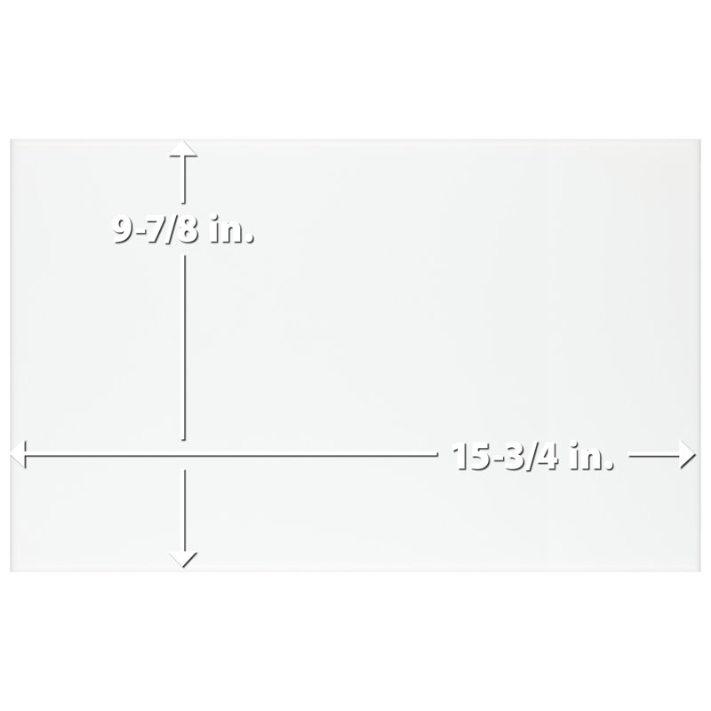 More 10" x 16" Ceramic Subway Wall Tile