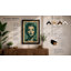 Woman in Green Modern - Framed Print-82381941-82381942
