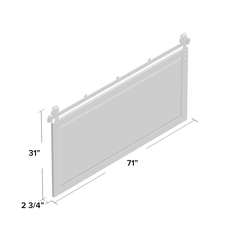 Miroir de salle de bain N Peace, H 31 po x l 71 po