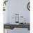 4.3X4.3X12" Hourglass With Wooden Frame, White