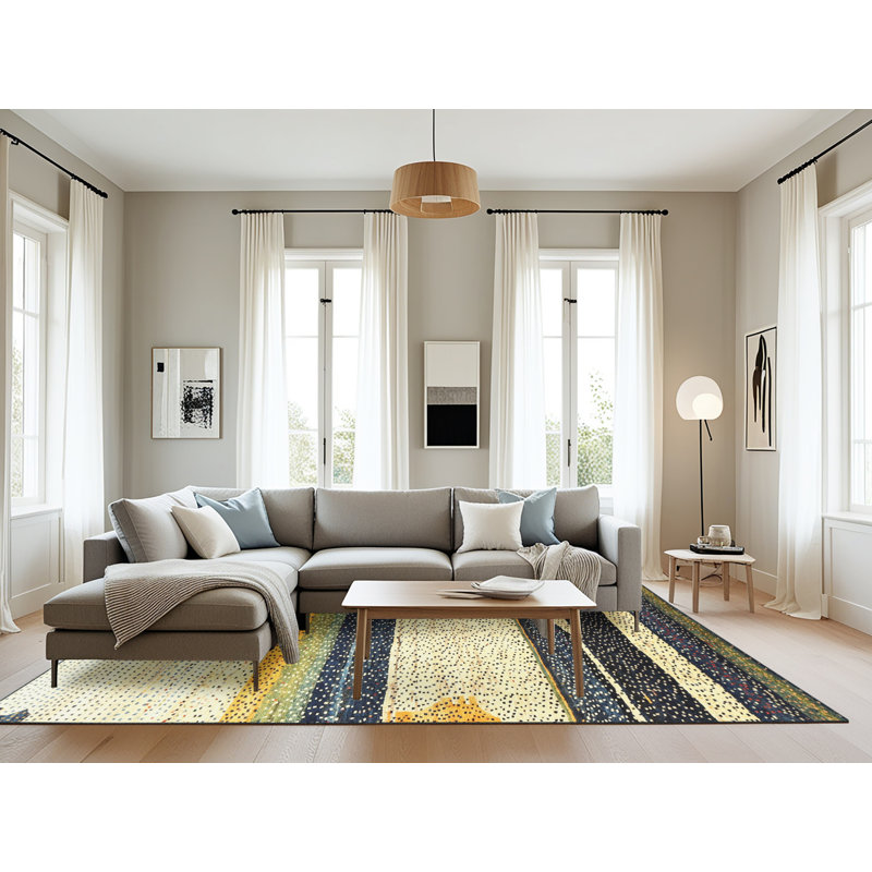 Warre Abstract Indoor Rug, Rectangle 8' x 10'