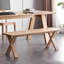 Banc en bois massif Burlywood