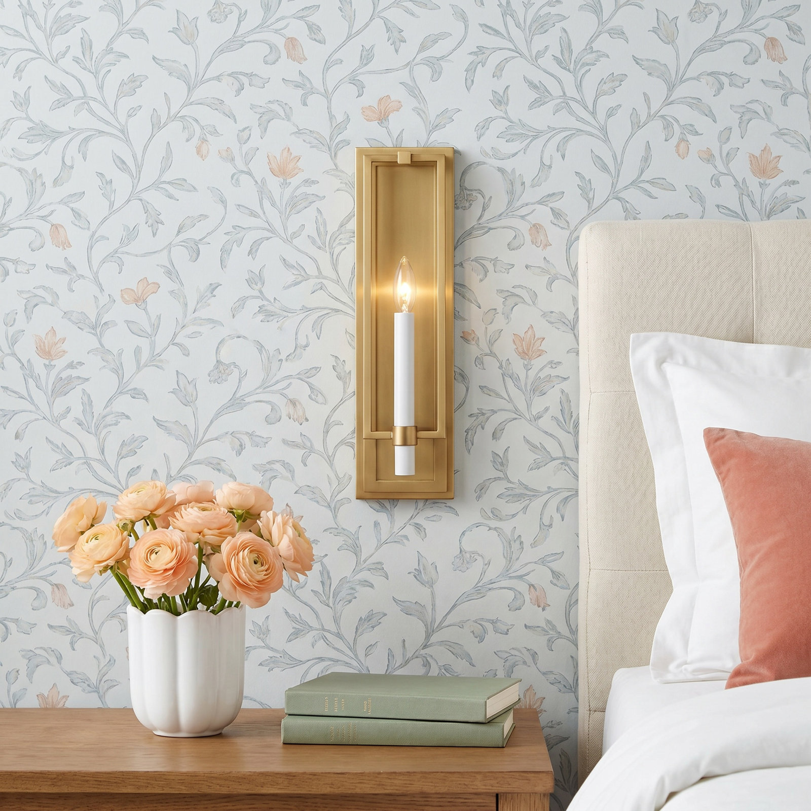 Annabel Single Light Dimmable Candle Wall Light