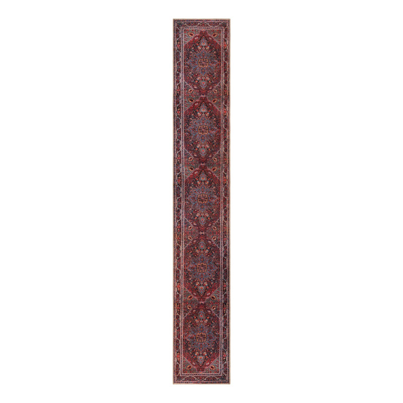 Gamero Chenille Geometric Indoor Rug, Runner 2'6" x 16'5"