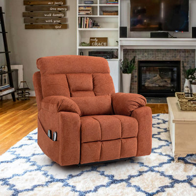 Muli 41.00 W 4 Large Power Motors Recliner with Lift Assist,Cup Holders