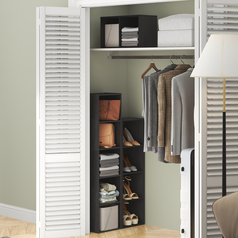 Rangement polyvalent à 2 niveaux Shavon, H 21 po x l 12 po x P 9 po, White
