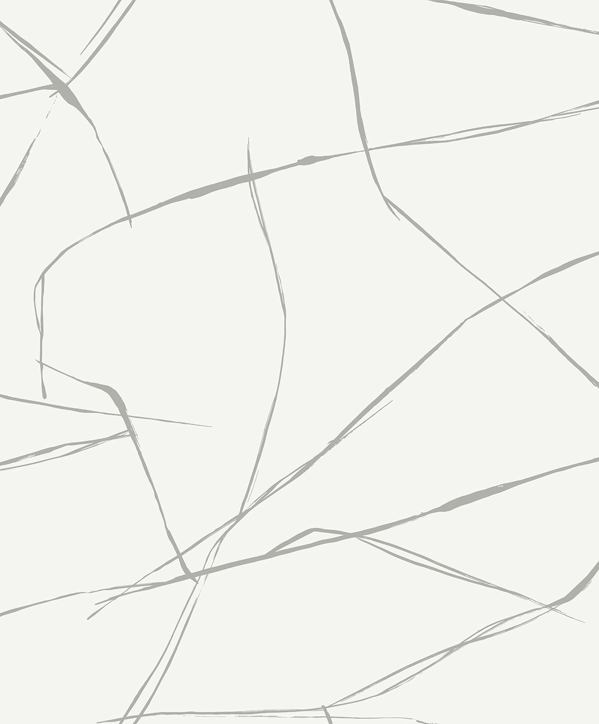 Niseko Modern Abstract Wallpaper, Metallic Chrome