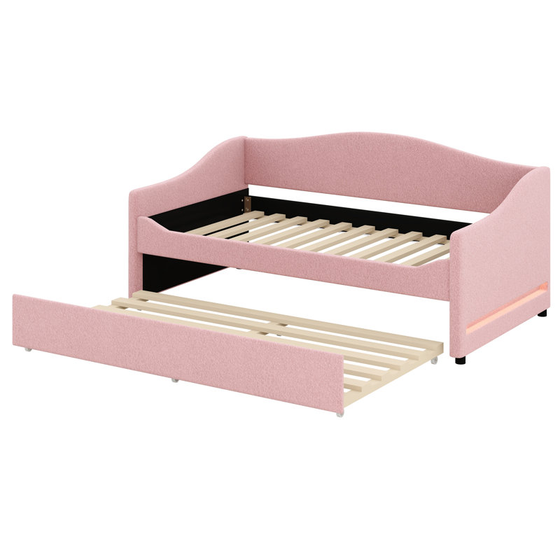 Anaiah Upholstered Daybed, Twin, Pink