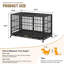 Caisse mobile pour chien avec chenilles verrouillables-134284809