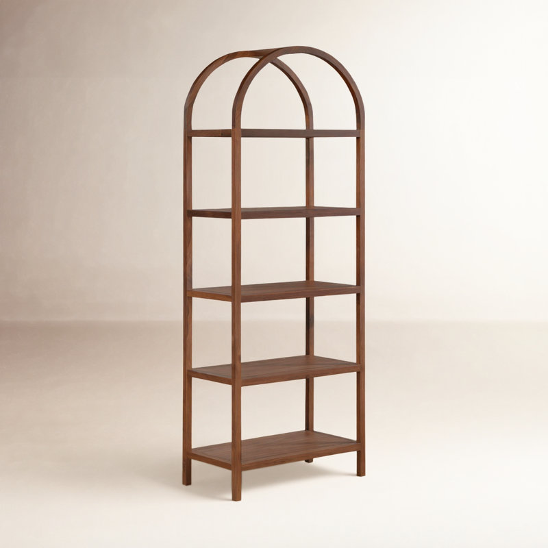 Bibliothèque standard H 80 "x l 30" Mishra, Noyer