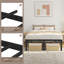 41.5cm Height Black Metal Bed Frame With Non-slip Design ,Steel Slat Support-691931848