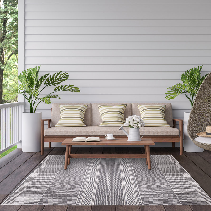 Haley Southwestern Hand Woven Indoor / Outdoor Area Rug, Rectangle 160 x 230cm