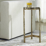 Tiayana Glass Top End Table
