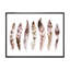 Ensemble de plumes colorées Boho X - Impression sur toile-59760492-59760494