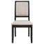 Ensemble de 2 chaises d'appoint rembourrées