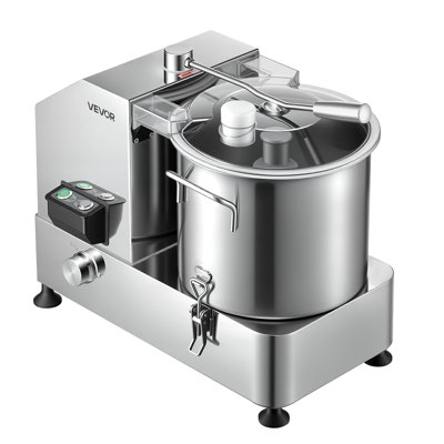 Robot culinaire commercial 9,5 pte 9 l, hachoir à légumes 1800 W, pour légumes, fruits, noix, bol en acier inoxydable de qualité alimentaire, coupeur 110 V avec lame en forme de S, cadran à vitesse variable