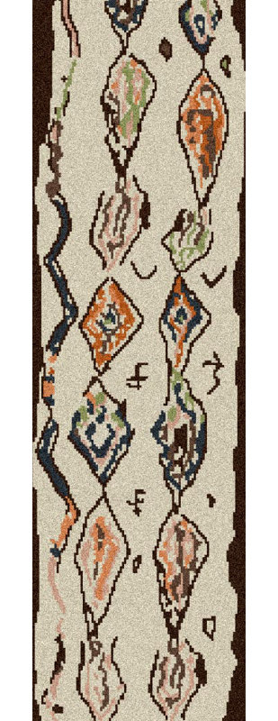 Aubriana Wool Oriental Indoor Rug, Runner 2'6" x 8'