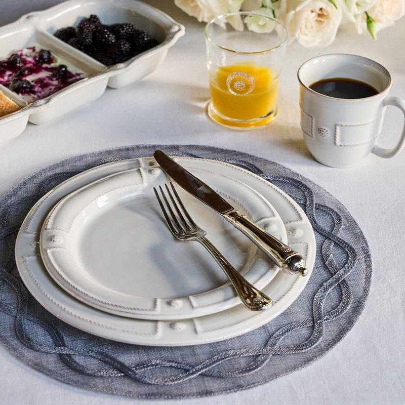 Berry & Thread 20 - Piece Place Setting, Bright Satin/Gold