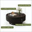 Table basse ronde avec rangement cannelé et plateau en verre trempé-290123841-290123854