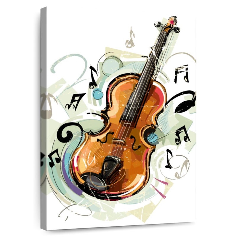 Abarca Cartoon Violin, 39" H x 26" W