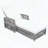 Adjustable Wicker Chaise Lounge with Armrests and Removable Cushion, 400lbs Capacity-1861035369