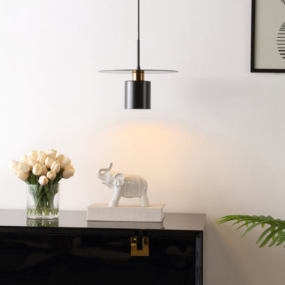 Luminaire suspendu cylindrique à 1 lumière Isabeau